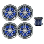 4 X Enrock Marine 6.5" Speakers, Grade Spool Of Wire. Fixed Price $119.49.