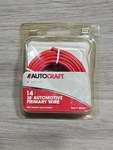 14 Gauge, 20 Ft, Red, AC471 New Autocraft Automotive Primary Wire. Fixed Price $15.95.