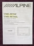 Alpine TME750A Fold-out Owners Manual English, French And Spanish. Fixed Price $19.90.