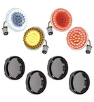 1157 Led Motorcycle Turn Signals 2" Bullet Front Rear Lens Cover. Fixed Price $28.97.