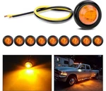 Nilight TL-0310PCS 3/4 Round Clearance Led Front Rear Side Amber (open Box. Fixed Price $17.00.
