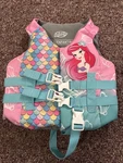 Swimways Disney Princess Ariel Life Jacket Coast Guard Approved Vest. Fixed Price $15.00.
