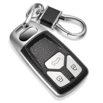 For Audi Fob Cover With Leather Keychain, Advanced Soft Tpu Surface Grain.... Fixed Price $42.81.