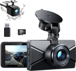 Dash Cam 2.5K Front & Rear 1440P 3" Lcd Night Vision W/ Sd 50% Off. Fixed Price $50.00.
