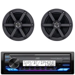 Jvc KD-X38MBS Single Din Marine Siriusxm Receiver, 2X 6.5" 100W 2-WAY Speakers. Fixed Price $278.00.
