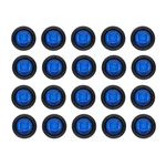 Pure Blue Round Bullet Led Side Marker Lights Truck Trailer Super Bright 12V 20X. Fixed Price $20.99.