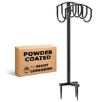 Idzo Steel Garden Hose Reel Stand With Powder Coated Finish, 150 Lbs Load Cap.... Fixed Price $57.91.