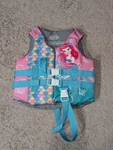 Swimways Disney Princess Ariel Life Jacket Coast Guard Approved Vest. Fixed Price $14.99.