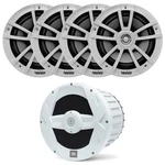 Jbl MBP10 10" 750W Powered Marine Subwoofer, 4X 6.5" 225W White Boat Speakers. Fixed Price $352.99.