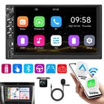 Dual 2DIN 7 Stereo Bluetooth Am Fm Radio Apple Carplay Android Auto Gps. Fixed Price $64.90.