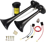 Gampro 150DB 12V Air Horn, Chrome Zinc Dual Trumpet With Compressor For Any 1.... Fixed Price $50.99.