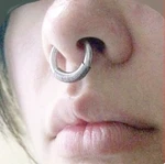 King Cobra Septum Ring, Sterilize Surgical Steel 10 Gauge.. Fixed Price $14.99.