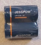 Jesspow CR123A 3V Lithium Battery, Batteries For Golf Pack. Fixed Price $7.99.