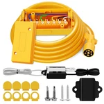 Snowyfox Heavy Duty Weatherproof 7 Way Plug Inline Trailer Cord With Gang J.... Fixed Price $53.47.