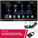 Alpine ILX-507 7" Digital Multimedia And Hce-rcam-wra Backup Camera. Fixed Price $1049.91.