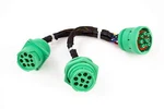 TYPE2 Sae J939 Splitter Cable 9PIN Data Power Extension For Truck Eld Gp. Fixed Price $28.32.