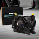 30 Row 10AN Universal Aluminum Transmission Engine Oil Cooler + 7" Electric Fan. Fixed Price $109.88.