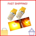 Phinlion 7443 Amber Led Turn Signal Light Bulbs Super Bright 3014 72-SMD T20. Fixed Price $24.18.