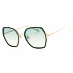 Chopard Women's Sunglasses Gold & Green Full Rim Oversized Frame SCHL02V 300K. Fixed Price $348.47.