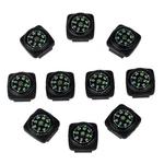 Bayite Hard Shell Liquid Filled Button Compass Set For Survival Watch Band Pa.... Fixed Price $14.73.