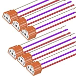 Gebildet 6PCS H4 Pigtail Headlight Socket Wiring Harness Plug Ce.... Fixed Price $13.07.