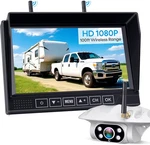 Amtifo Wireless Backup Camera 1080P Hd Rear View With 7 Dvr Splits.... Fixed Price $134.84.