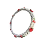 Lekiliky Crochet Steering Wheel Cover, Breathable Comfortable 1 Pc, White. Fixed Price $21.73.