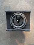 Audiopipe 8" Shallow-mount Sealed Underseat Downfire Car Subwoofer Enclosure Box. Fixed Price $100.00.
