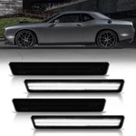 Gempro Led Side Marker Lights For Dodge Challenger 2015-2023 White Front Rear.... Fixed Price $100.61.