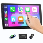 Haudio 10.1" Wireless Double Din Car Stereo With Bluetooth, Black. Fixed Price $112.31.