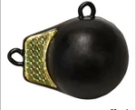 Extreme Max 3006.6958 Coated Ball-with-fin Downrigger Weight 12 Lbs., Black. Fixed Price $47.69.