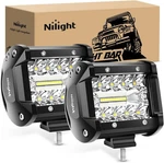 Nilight Led Pods 2PC 4INCH 60W Flood Spot Combo Triple Row Driving Lamp. Fixed Price $39.99.