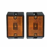 2PC Amber 4" Side Square Marker Lights Led Truck Trailer Clearance Super Bright. Fixed Price $13.99.