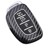 Abs Carbon Fiber Pattern Protector Key Fob Cover With Silicone Buttons Fit Fo.... Fixed Price $17.21.