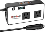 200W Car Power Inverter, Plug Adapter Outlet 12V To 110V Converter White. Fixed Price $19.99.