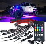 Xprite 4PC 5050 Rgb Led Ambient Lights Strip Underglow Neon Tube Kit. Fixed Price $33.99.