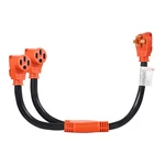 Uimoso Y Splitter Adapter Cord Amp Nema 14-50 Prong 240V For Rv And Ev. Fixed Price $47.29.