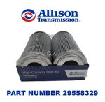 Genuine Allison 29558329 High Capacity Twin Filter Kit & Gasket 5-13/16 X 3-1/4. Fixed Price $66.59.