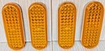 56 Count Led Super Bright Amber 6" Oval Light Turn Tail Marker Lamp Grommet Mt. Fixed Price $65.99.