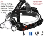 Metal Detecting Night Hunt Ultra Bright Led Headlamp W/ Rechargeable Batteries *. Fixed Price $24.99.