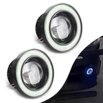 Prywog Round Fog Lights, 3" Car Angel Eye Led Light, 2 Pcs, Ice Blue. Fixed Price $18.39.