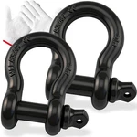 Pack Of 2 Powder Coated Heaveduty Trailer Shackles 3/4 Bow BLACK1. Fixed Price $29.41.