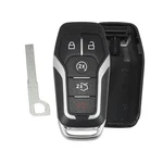 Autohaux Button Replacement Smart Key Fob 3.15"X1.57", Black, Silver Tone. Fixed Price $21.31.