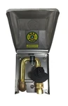 Manufacturing Ltd Stainless Steel Gas Plug 1/2" Npt Rear Inlet, 3/8" Quic. Fixed Price $215.68.