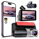 4K Dash Cam Front And Rear,g-sensor, Free 64GB Card Included, 5.8GHZ Wifi Das.... Fixed Price $87.81.