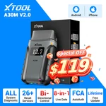 Xtool A30M V2.0 Bluetooth OBD2 Scanner Full System Diagnostic Ai-assistance. Fixed Price $129.00.