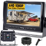 Yakry Rv Backup Plug And Play - No Delays 7'' + Camera, Black. Fixed Price $97.81.