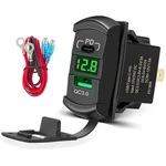 Anina Usb Rocker Switch Insert 12V 24V 30W Pd Outlet Socket With Led Vol. Fixed Price $32.11.