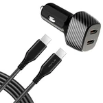Fast Pd Car Charger 60W 2-PORT Usb-c 6FT Long Type-c Cable Power For Tablets. Fixed Price $21.94.