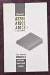 Clarion A2200 A1503 A1003 Operation Installation Manual * 16 Pages. Fixed Price $19.90.